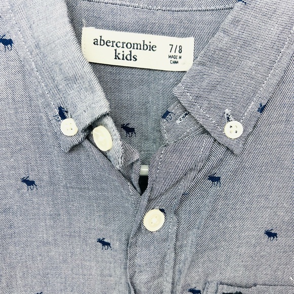 Abercrombie kids button down shirt, boys 7/8 - Picture 3 of 4